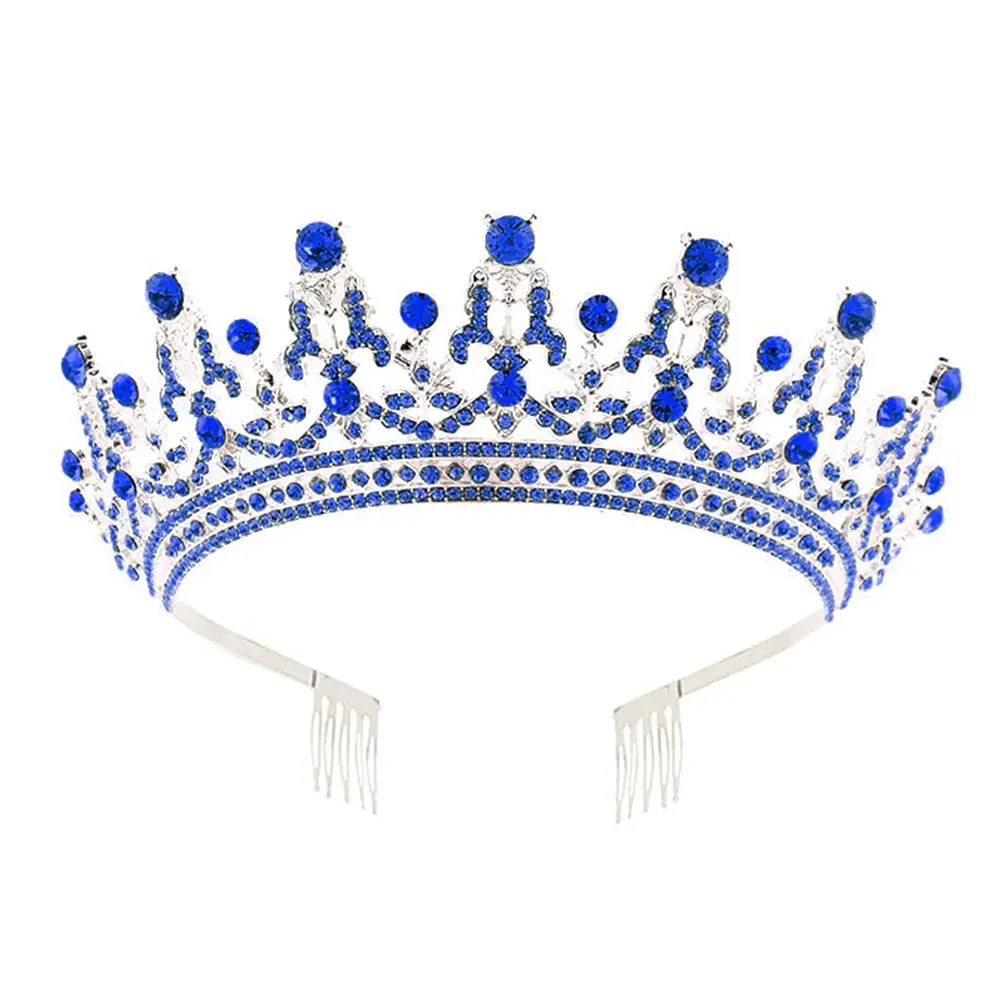 Full Diamond Crown Bride Headband for Wedding Party - Image 22