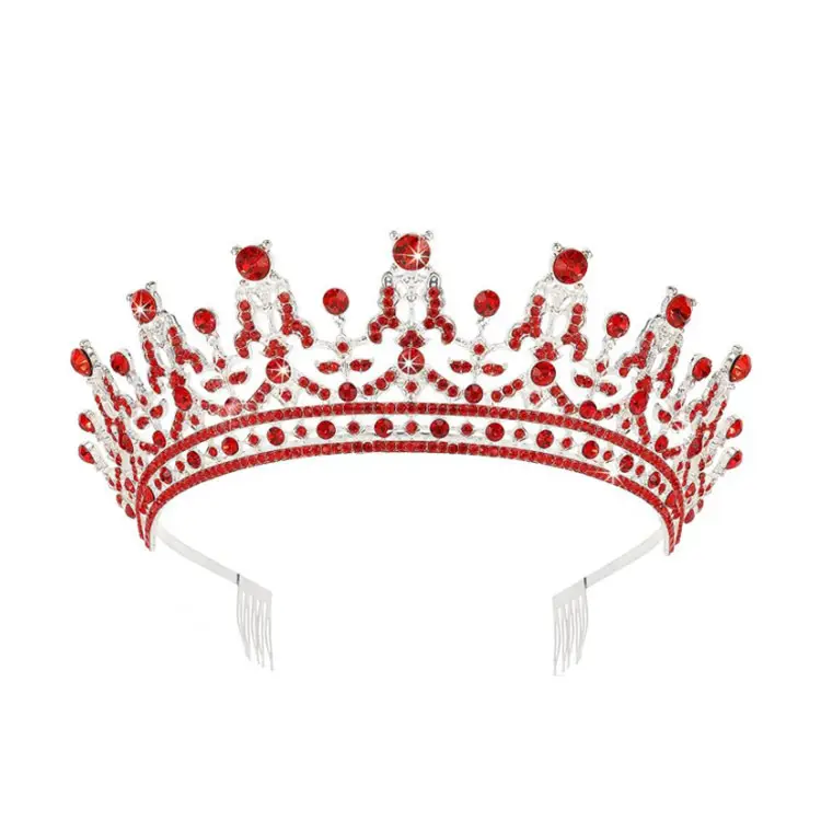 Full Diamond Crown Bride Headband for Wedding Party - Image 23
