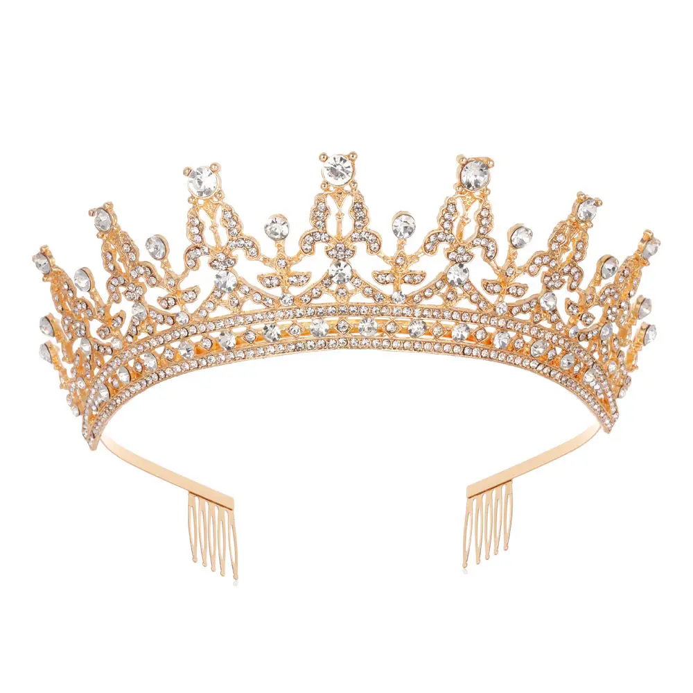 Full Diamond Crown Bride Headband for Wedding Party — feature 4