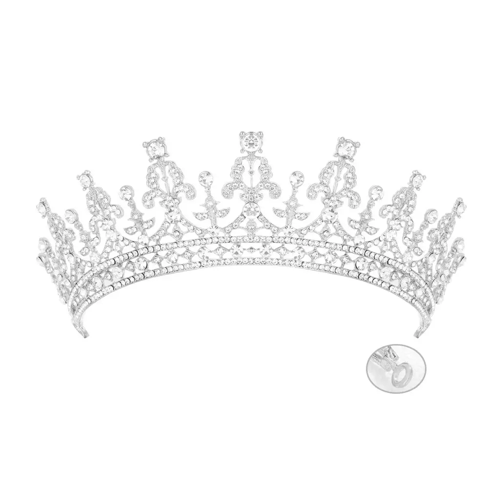 Full Diamond Crown Bride Headband for Wedding Party - Image 7