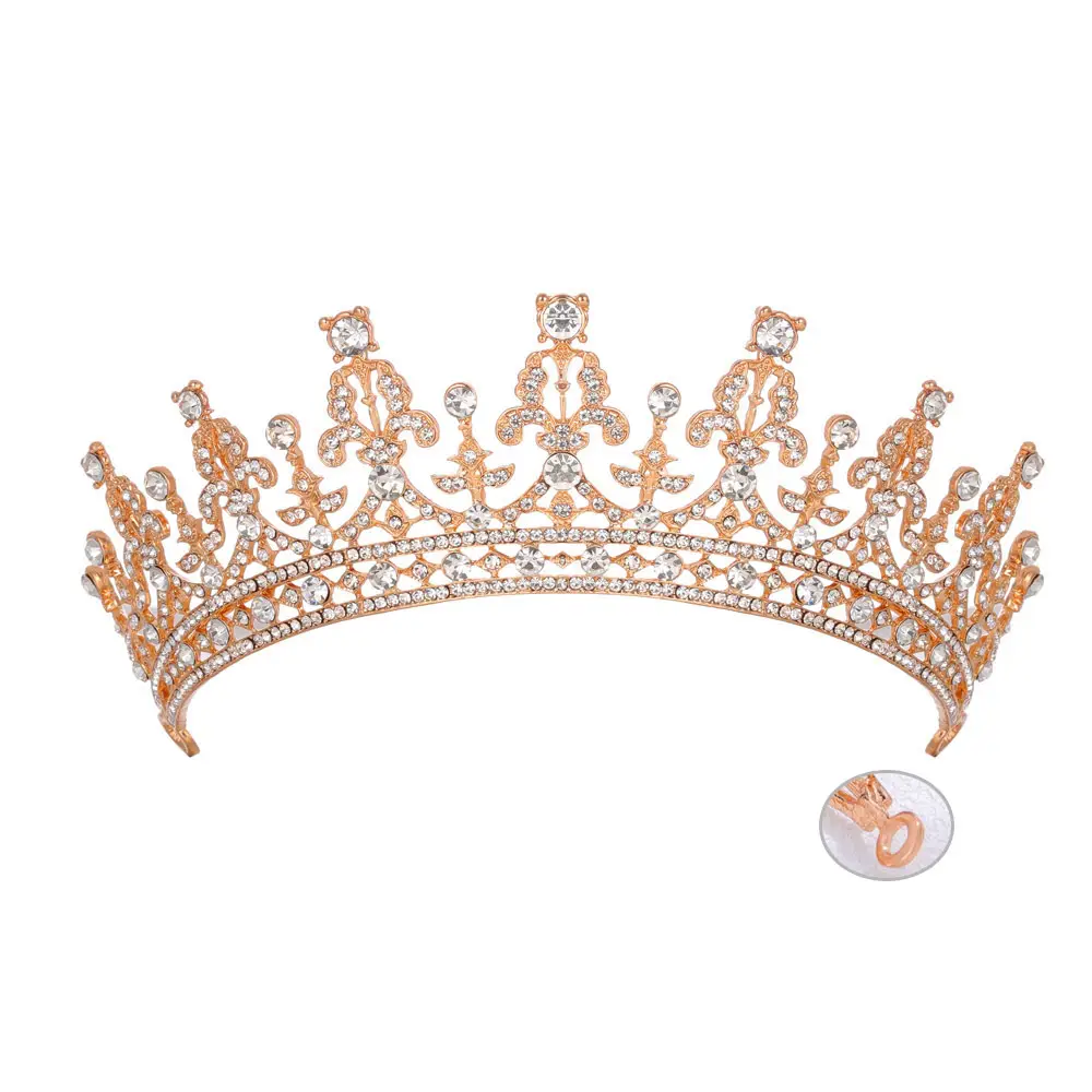 Full Diamond Crown Bride Headband for Wedding Party - Image 8