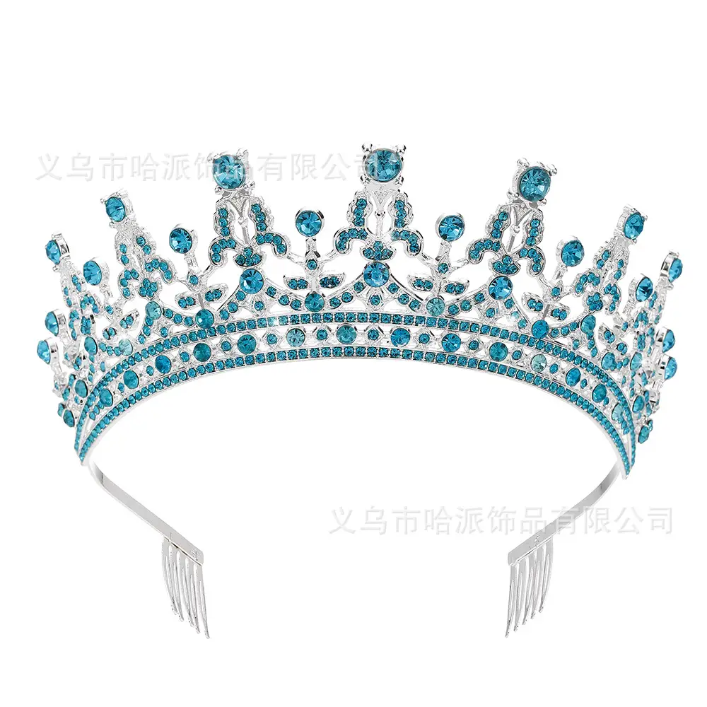 Full Diamond Crown Bride Headband for Wedding Party - Image 9