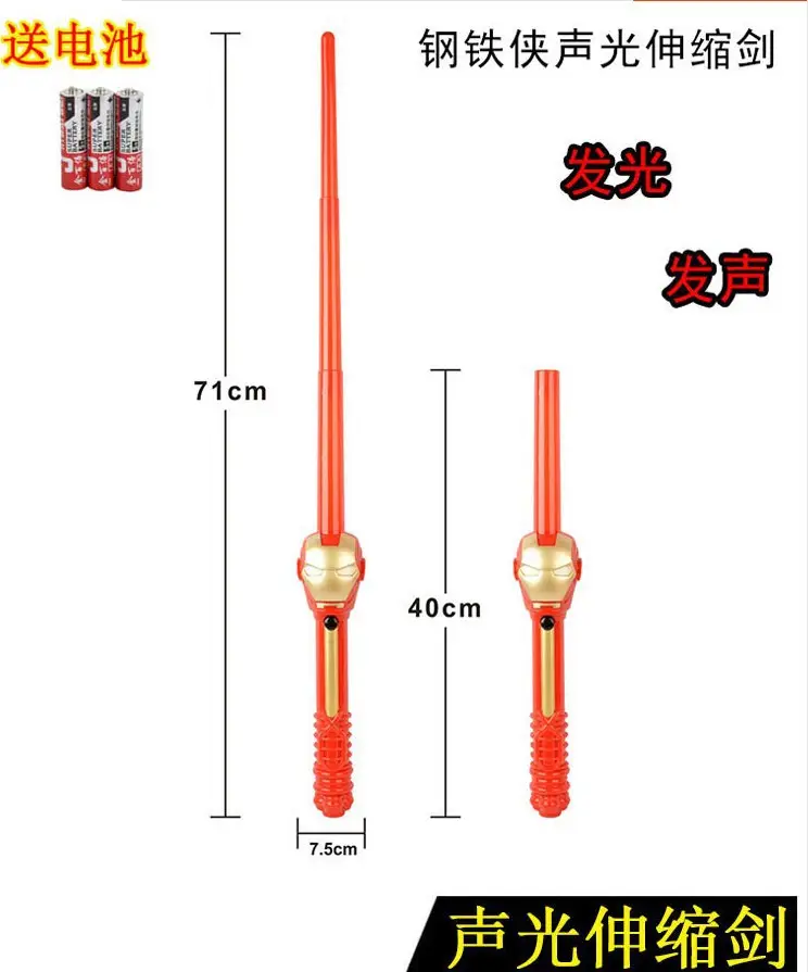 Kids Iron Man Halloween Costume Red Short Sleeve Suit - Image 12