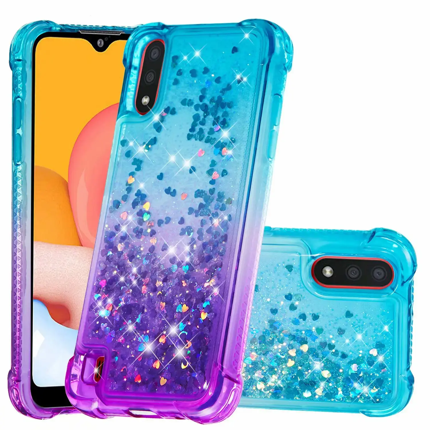 Gradient Glitter Mobile Cover for Samsung A01 A21 A51 A71 A41