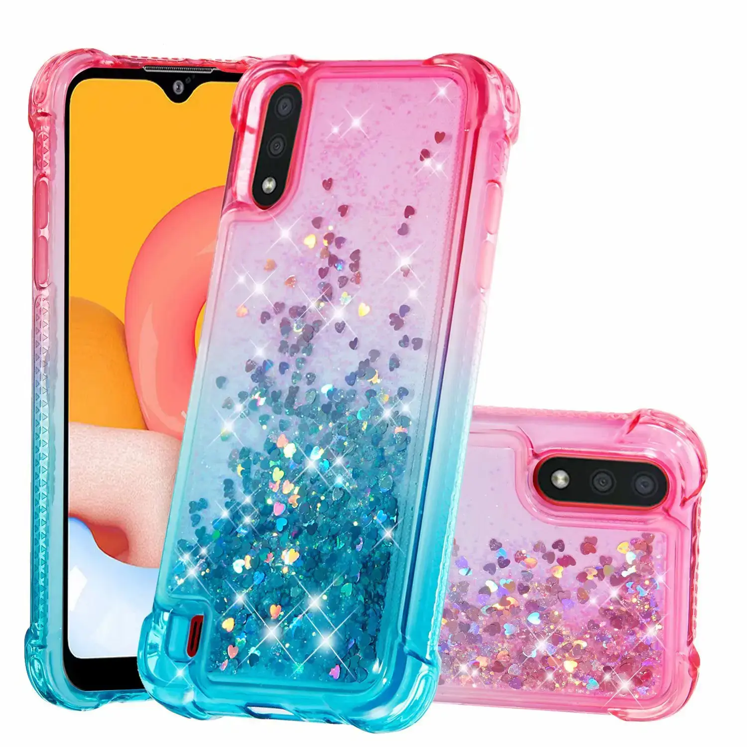 Gradient Glitter Mobile Cover for Samsung A01 A21 A51 A71 A41