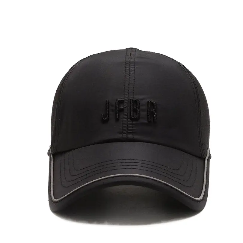 Men's White Embroidered Baseball Cap with Logo