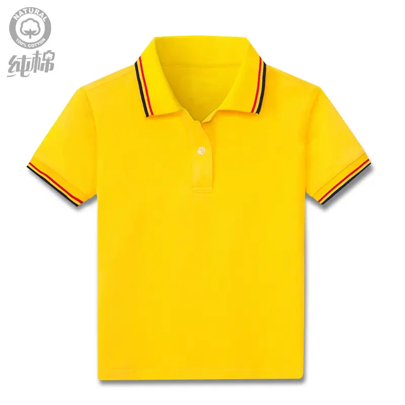 Men White Polo Shirt with Red Blue Trim One-Piece Drop Shipping - Image 5