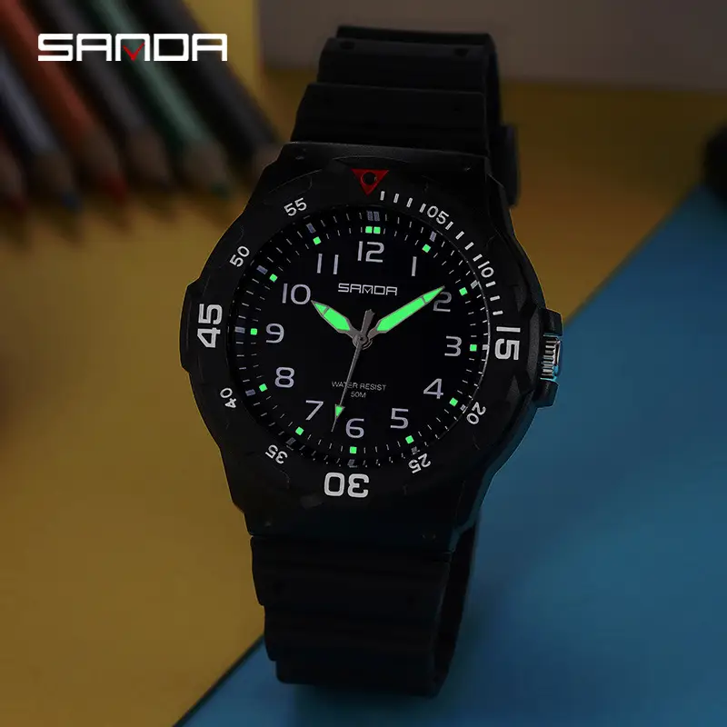 Sanda Quartz Watch for Men Women White Waterproof Sports - Image 14