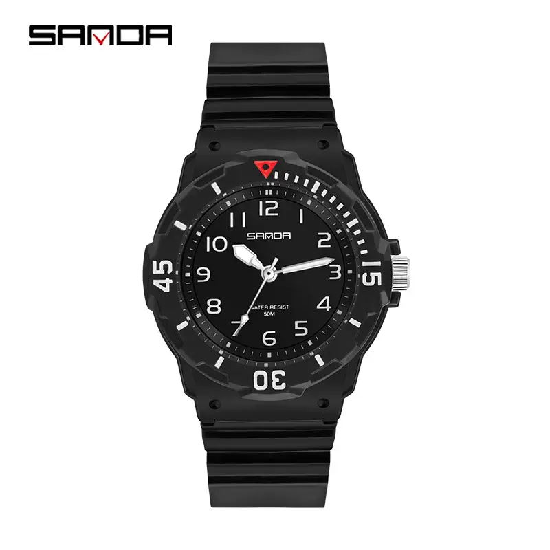 Sanda Quartz Watch for Men Women White Waterproof Sports - Image 11