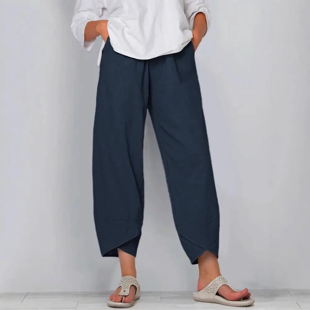 2023 AliExpress Solid Color Loose Straight Leg Pants - Image 14
