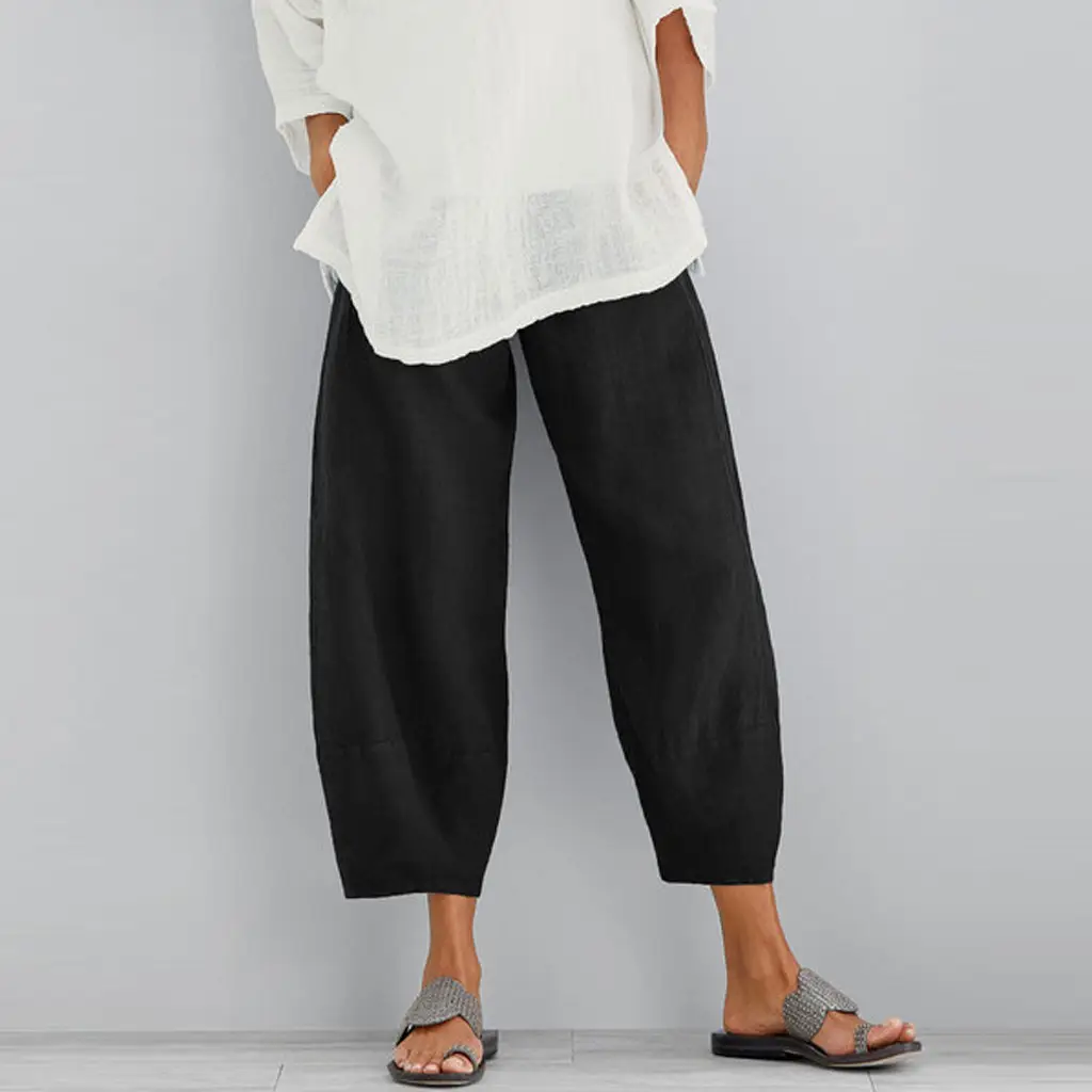 2023 AliExpress Solid Color Loose Straight Leg Pants - Image 6