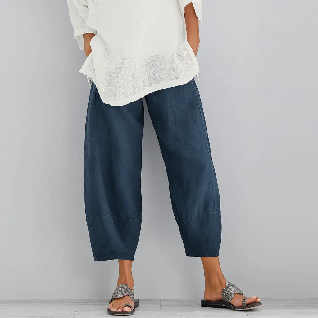 2023 AliExpress Solid Color Loose Straight Leg Pants - Image 8