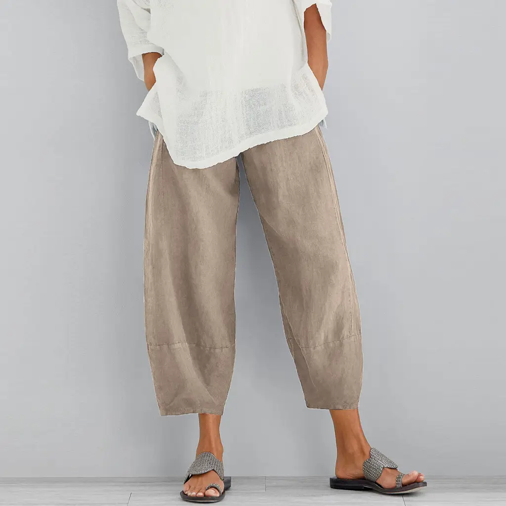 2023 AliExpress Solid Color Loose Straight Leg Pants - Image 9
