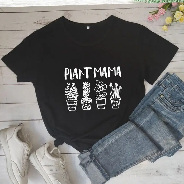 Plant Mama Short Sleeve T-Shirt Green - Image 2