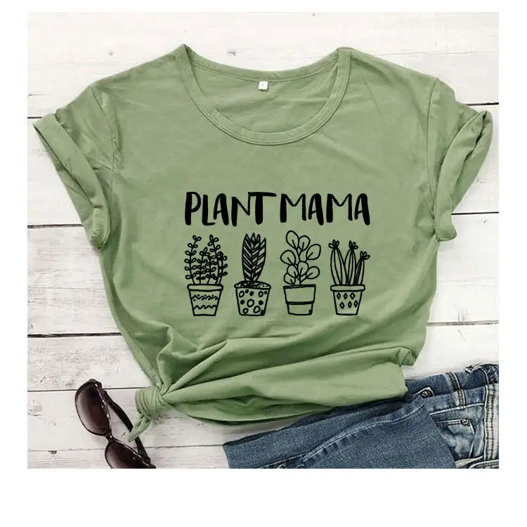 Plant Mama Short Sleeve T-Shirt Green - Image 4