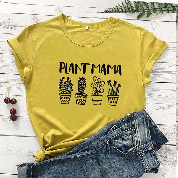Plant Mama Short Sleeve T-Shirt Green - Image 7