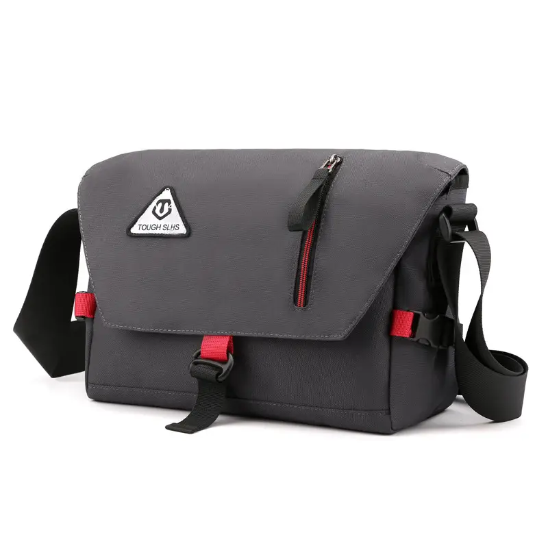 Men's Diagonal Shoulder Bag Waterproof Business Black - Image 3