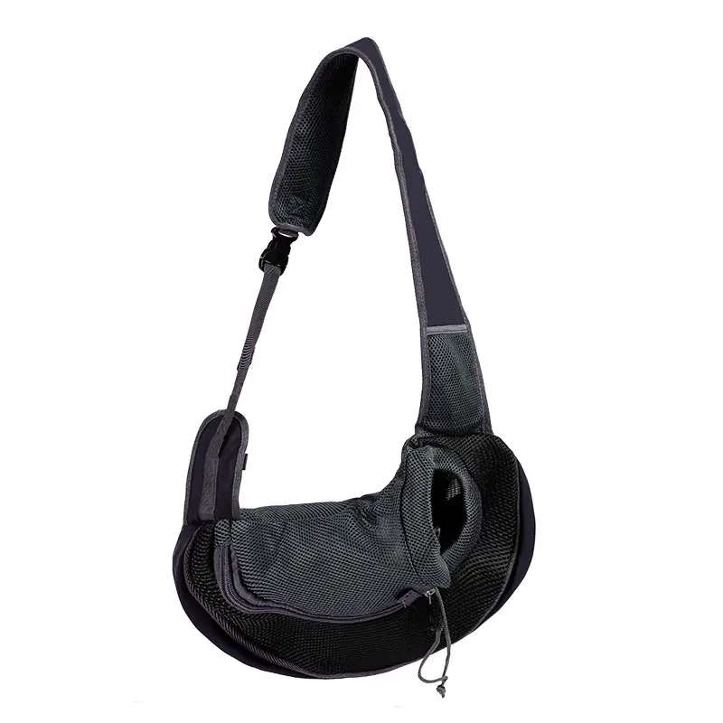 Pet Crossbody Bag Yellow Mesh Dog Backpack - Image 14
