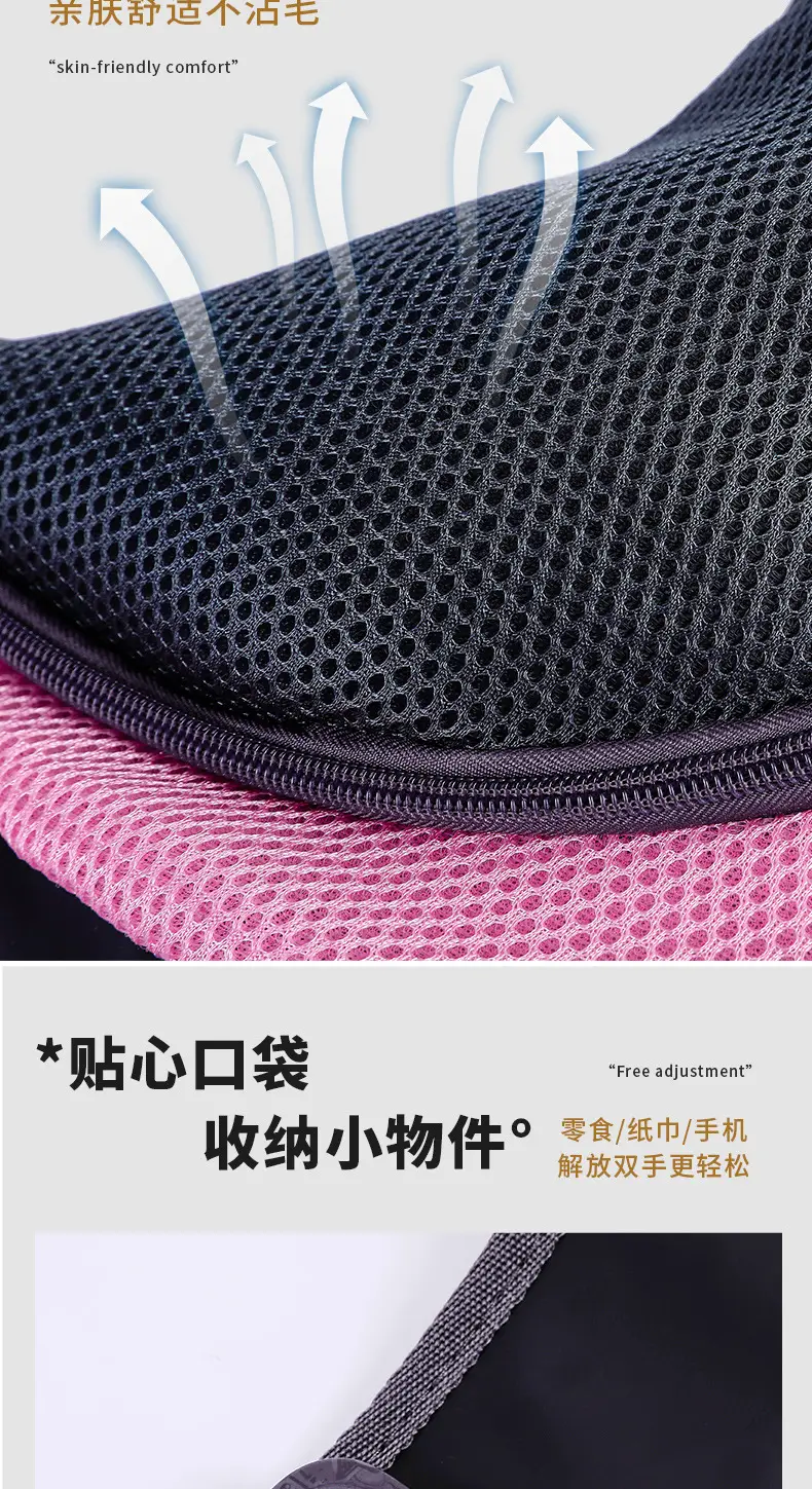 Pet Crossbody Bag Yellow Mesh Dog Backpack — feature 19