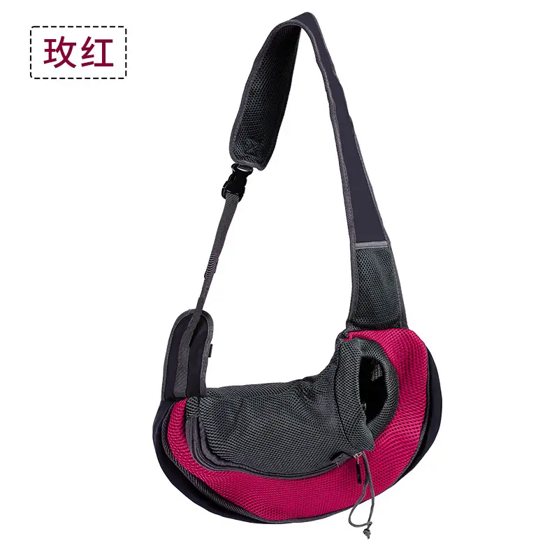 Pet Crossbody Bag Yellow Mesh Dog Backpack - Image 6