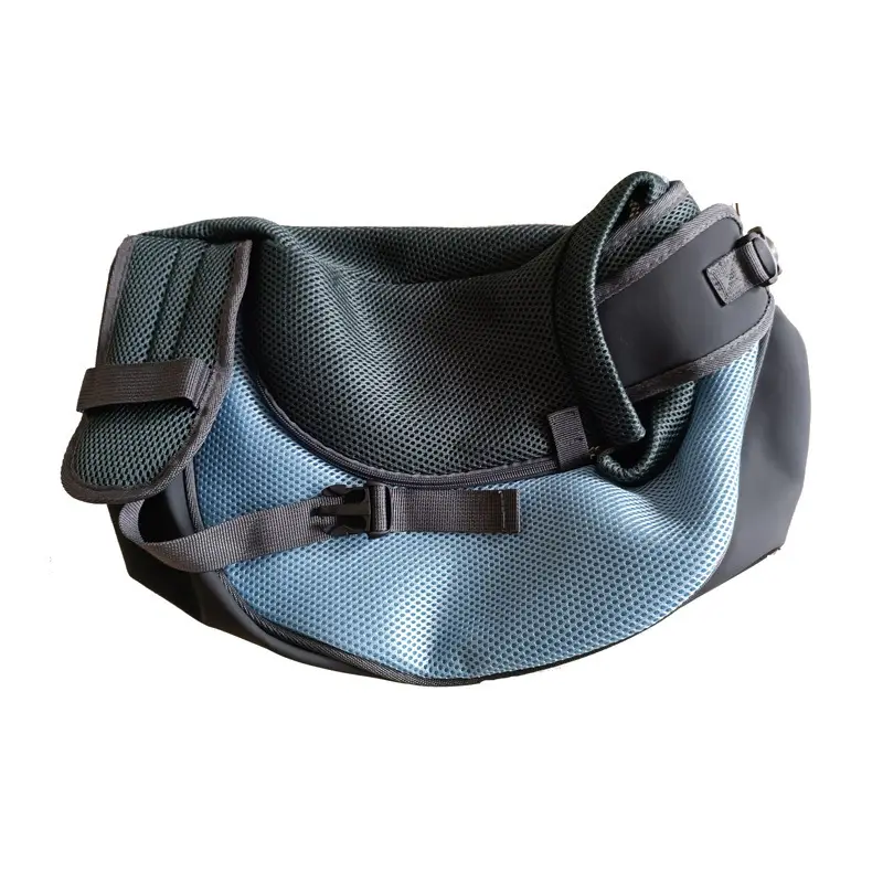 Pet Crossbody Bag Yellow Mesh Dog Backpack - Image 8