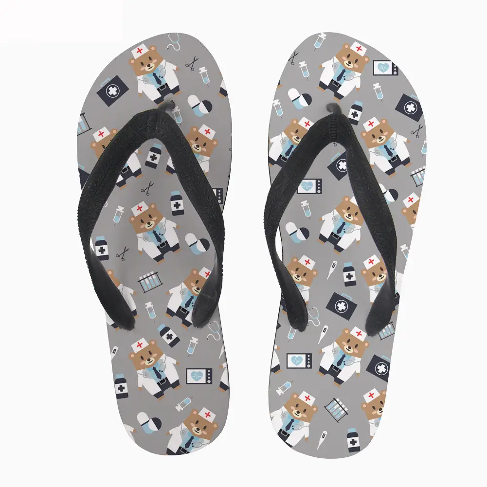 2020 Summer Rubber Flip Flops Women Casual Beach Slippers