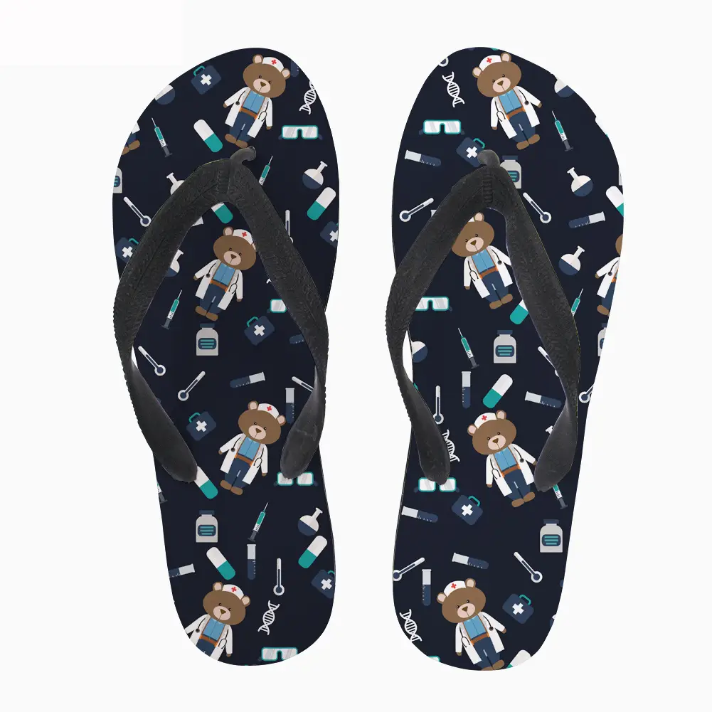 2020 Summer Rubber Flip Flops Women Casual Beach Slippers