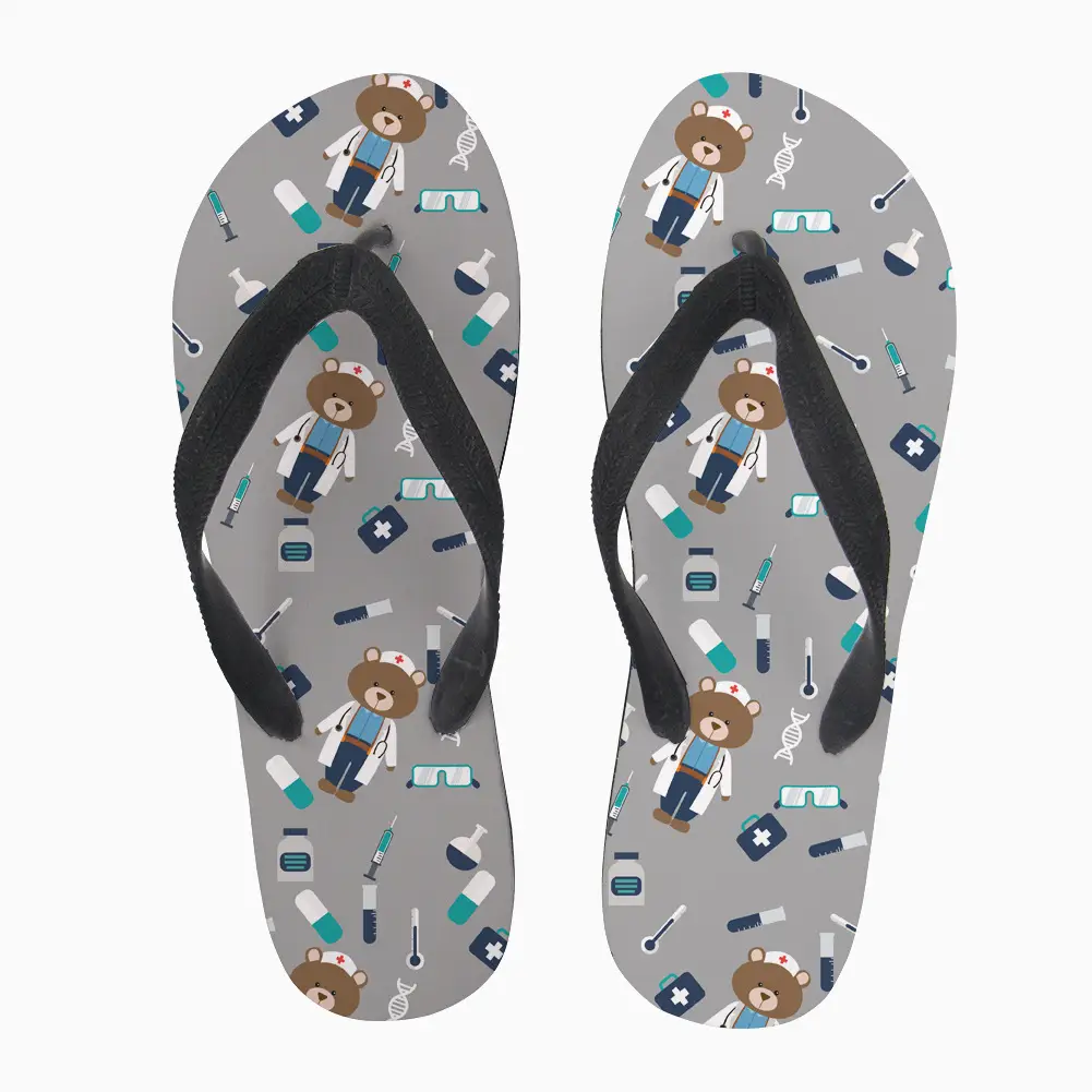 2020 Summer Rubber Flip Flops Women Casual Beach Slippers