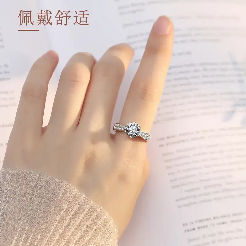 925 Silver Zircon Ring for Women - Image 3