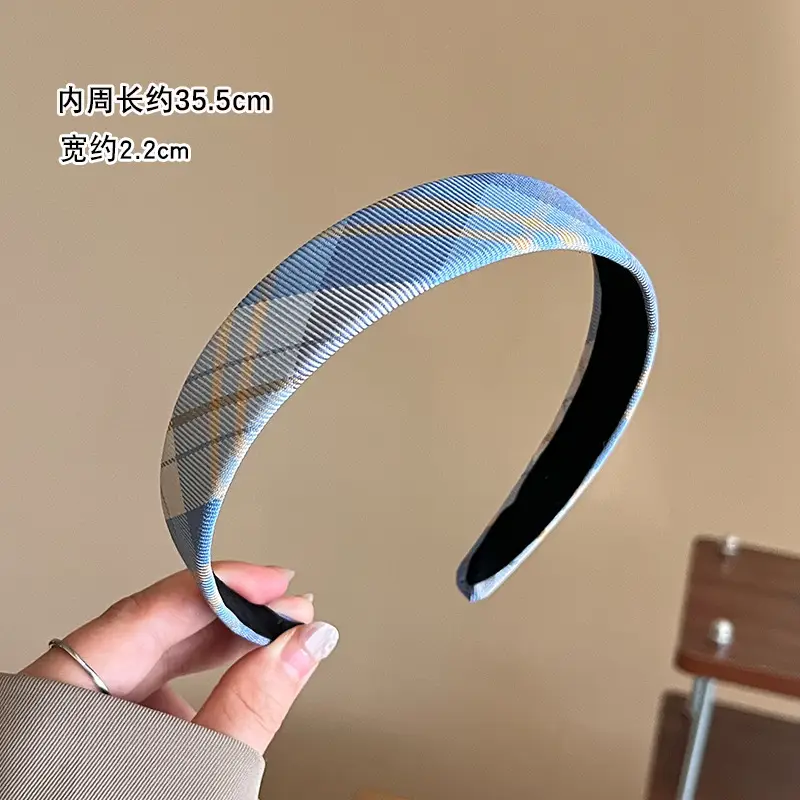 Vintage French Style Hairband for Women Red White Checkered - Image 17