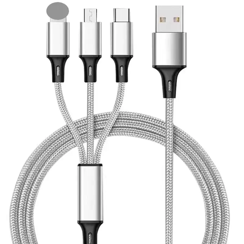 USB Fast Charging Mini Three-Head Cable - Image 5