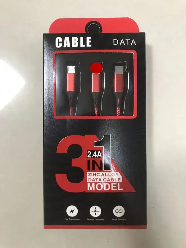 USB Fast Charging Mini Three-Head Cable - Image 7
