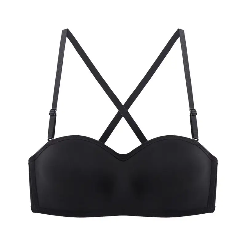 Japanese-style Half-cup Invisible Rimless Tube-wrap Detachable Shoulder Strap Beautiful Back Sexy Push-up Bra Base Underwear