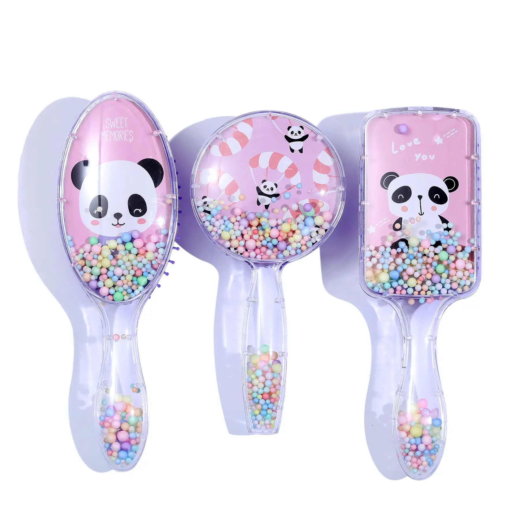 Cartoon Transparent Hair Comb with Anti-Knot Design - Image 58