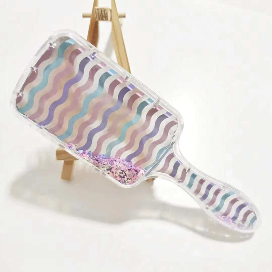 Cartoon Transparent Hair Comb with Anti-Knot Design - Image 12