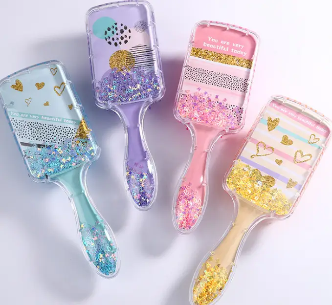 Cartoon Transparent Hair Comb with Anti-Knot Design - Image 13
