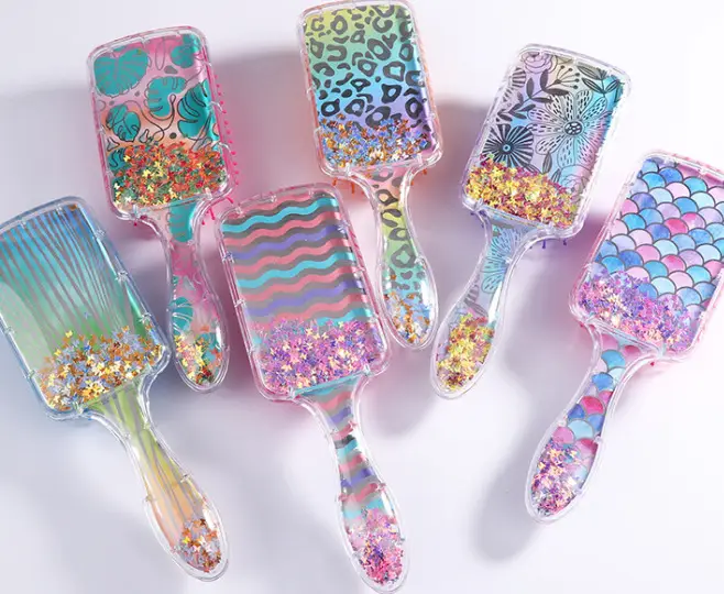 Cartoon Transparent Hair Comb with Anti-Knot Design - Image 14