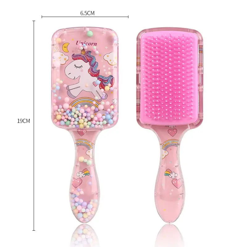 Cartoon Transparent Hair Comb with Anti-Knot Design - Image 16