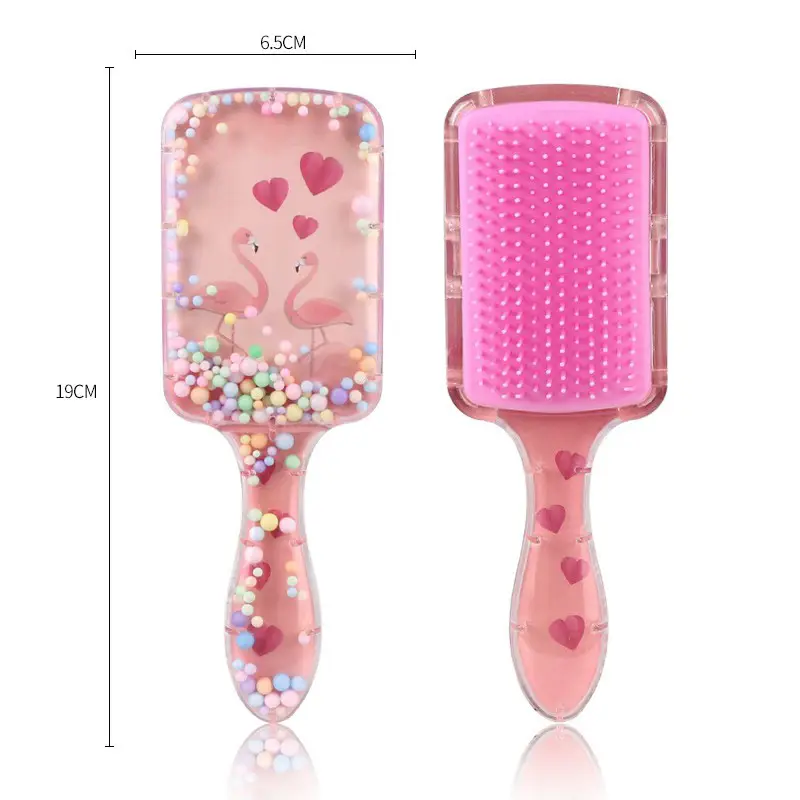 Cartoon Transparent Hair Comb with Anti-Knot Design - Image 18