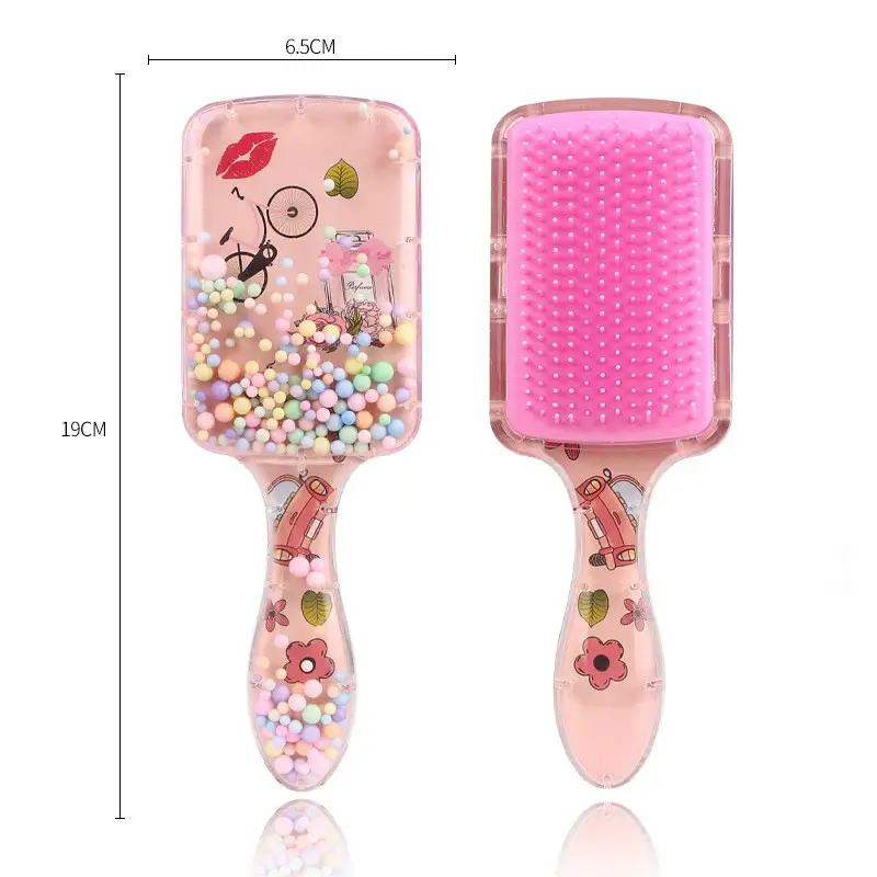 Cartoon Transparent Hair Comb with Anti-Knot Design - Image 22