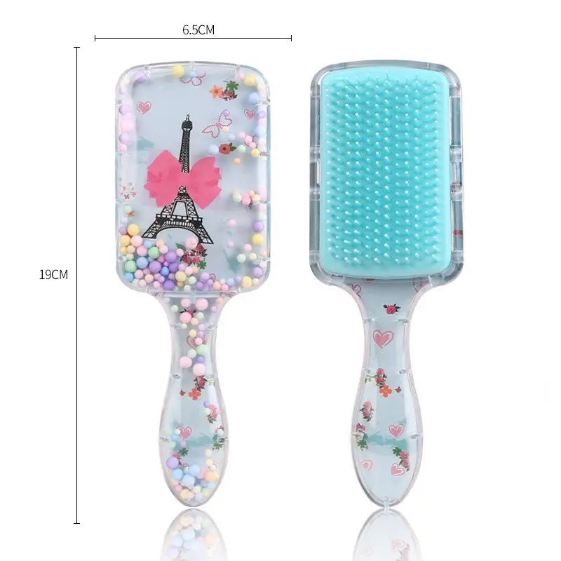 Cartoon Transparent Hair Comb with Anti-Knot Design - Image 23
