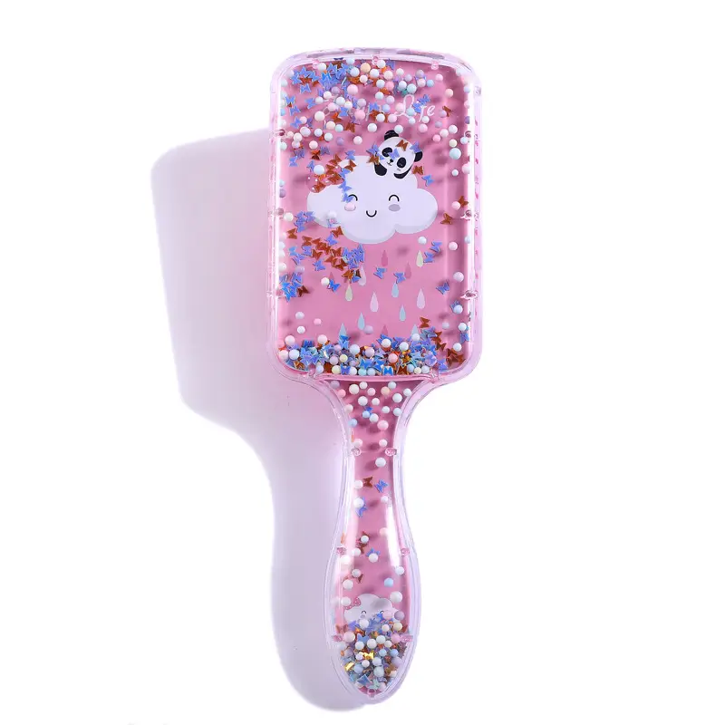 Cartoon Transparent Hair Comb with Anti-Knot Design - Image 3