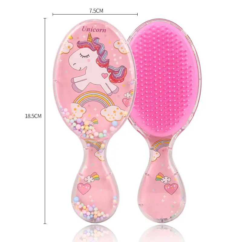 Cartoon Transparent Hair Comb with Anti-Knot Design - Image 31