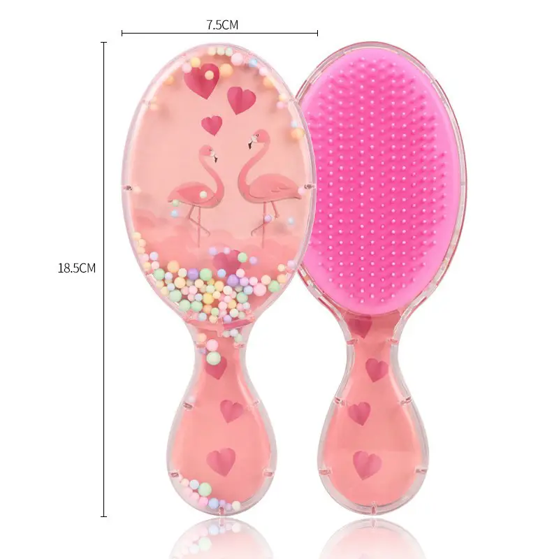Cartoon Transparent Hair Comb with Anti-Knot Design - Image 33