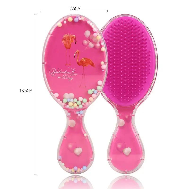 Cartoon Transparent Hair Comb with Anti-Knot Design - Image 34