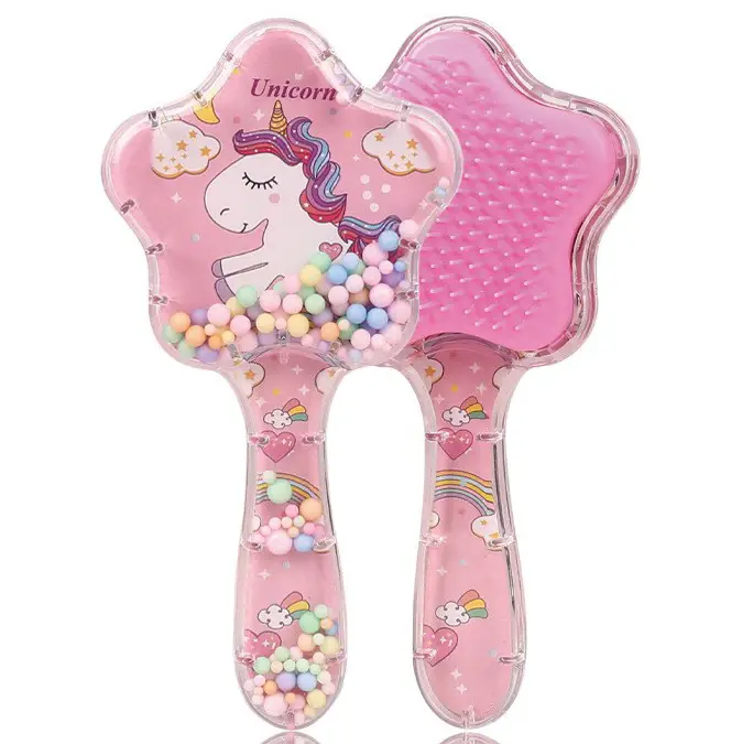 Cartoon Transparent Hair Comb with Anti-Knot Design - Image 47