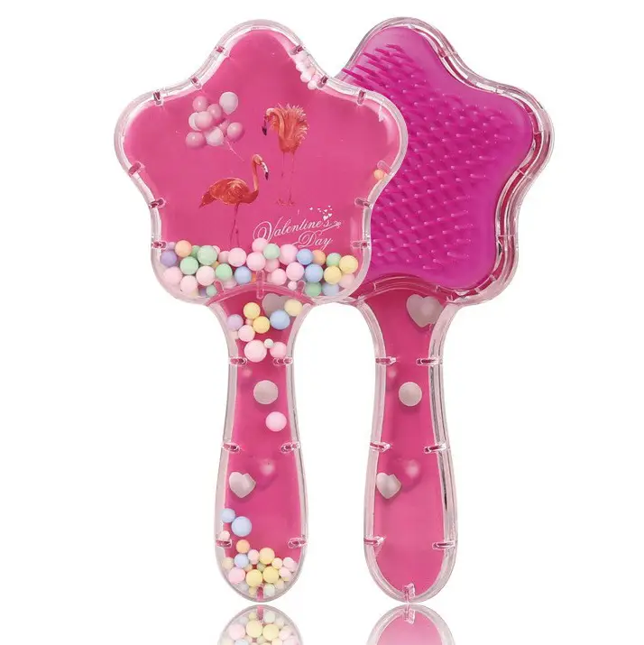 Cartoon Transparent Hair Comb with Anti-Knot Design - Image 50