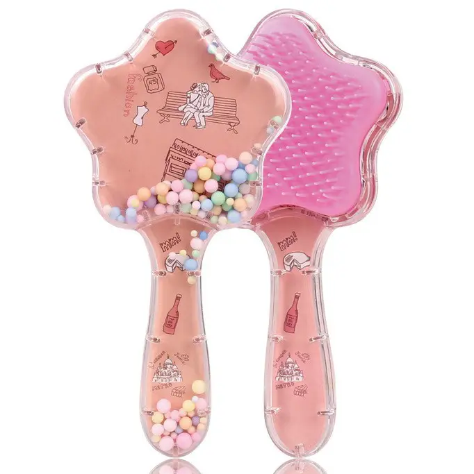 Cartoon Transparent Hair Comb with Anti-Knot Design - Image 52