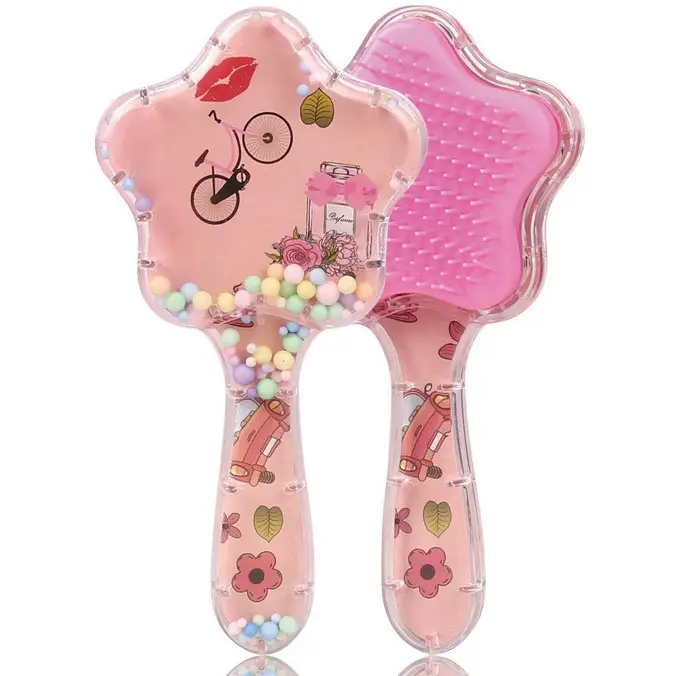 Cartoon Transparent Hair Comb with Anti-Knot Design - Image 53