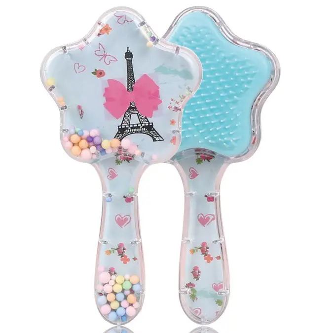 Cartoon Transparent Hair Comb with Anti-Knot Design - Image 54